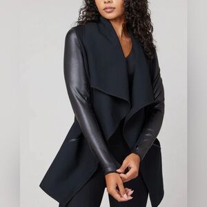 Spanx Drape Front Jacket in Black, Large